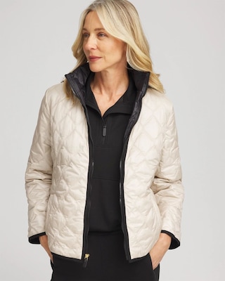 Zenergy® Quilted Hooded Jacket | Chico's